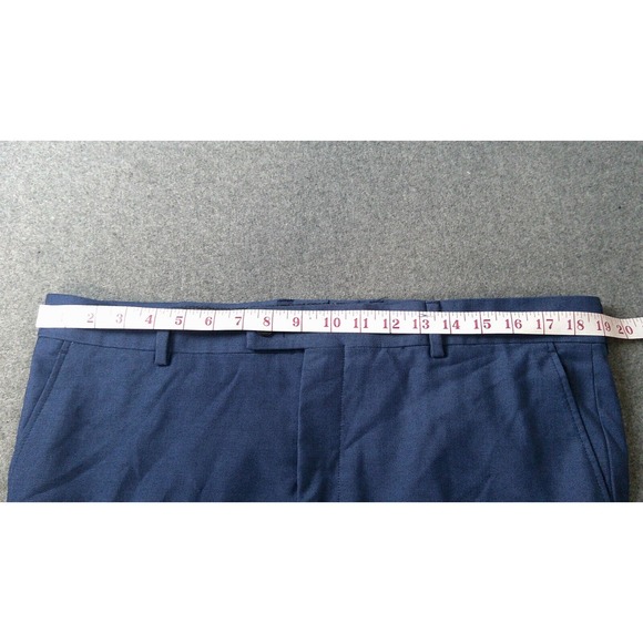 The Savile Row Company Brixton Blue Dress Pants Slacks 42x36 - Picture 3 of 8